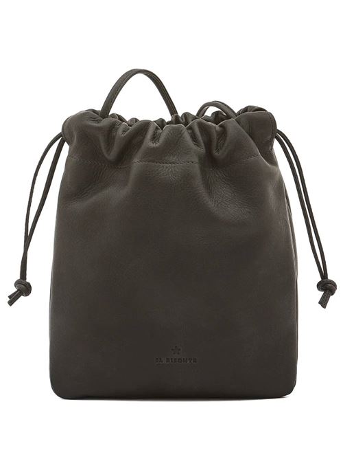 Borsa a secchiello da donna in pelle colore nero Il BISONTE | BBU029PV0048BK155